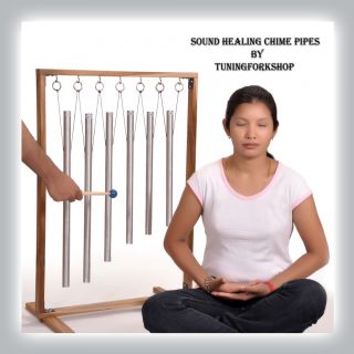   Solfeggio Pipes louder than tuning forks with ready to assemble stand