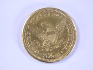 1906 2 1 2 dollar gold quarter eagle coin lot # gold2