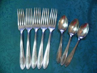    Community Silverplate Par Plate Dinner Forks Spoons ARDSLEY 1921
