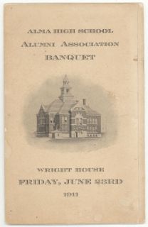 G02 126 Alma, MI High School Program   Alumni Association 1911