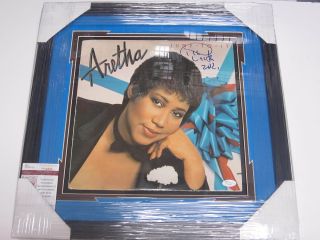 Aretha Franklin Signed Autographed Music Record Jump Into It Framed 