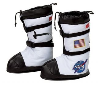 Astronaut Space Boots Costume NASA White Fits Over Shoe