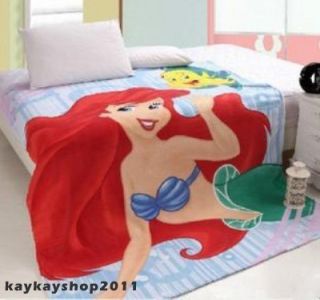 Ariel The Little Mermaid Disney Fleece Throw Blanket Bed 200x150cm 