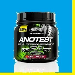   Anotest Testosterone Booster Powder Fruit Punch D Aspartic Acid