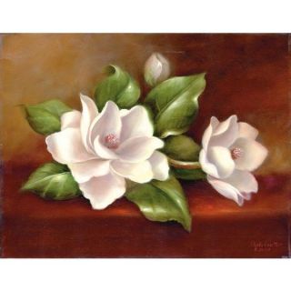 Acrylic Paint Art Kit on Canvas Magnolias Flowers