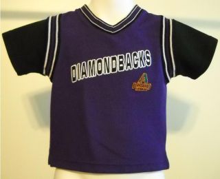 Kid 12mo Genuine MLB Purple Arizona Diamondbacks Jersey