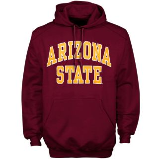Arizona State Sun Devils Maroon Bold Arch Pullover Hoodie Sweatshirt 