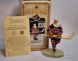 NHL 1943 Chicago Blackhawks Hockey Santa Heritage Collection Flambro C 