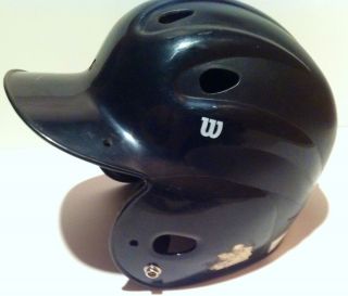   Batting Helmet, Model A5250 size 6 1/8 7 1/4, black sports equipment