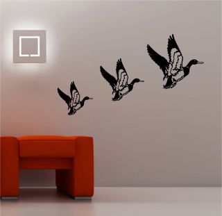 Retro Flying Ducks Wall Art Sticker Vinyl Lounge Kitchen