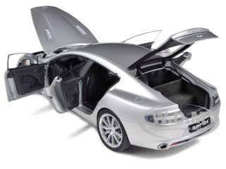   18 scale diecast car model of aston martin rapide silver die cast car