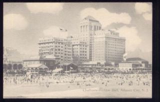 Chalfonte Haddon Hall Atlantic City New Jersey Postcard