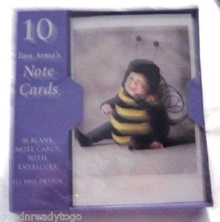 Tom Armas Bumblebee Costume Baby Note Cards 10 Blank