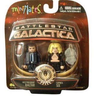 Art Asylum Minimates Battlestar Galactica President Baltar Caprica Six 