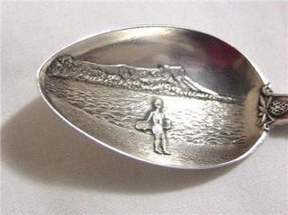 Vintage Sterling Silver Souvenir Spoon Hawaii H.R.Wichman & Co.
