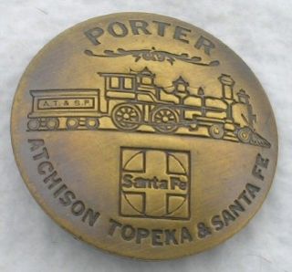 Porter Atchison Topeka Sante FE Railroad Badge Pin New