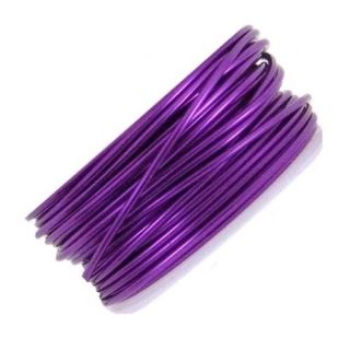 Artistic Wire Silver Plate Orchid Purple 20ga 25ft 41317 Round Shiny 