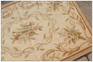 Pastel Antique French Aubusson Area Rug Free SHIP Country Home Decor 