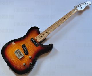 Tribute ASAT Special Deluxe Carved top Guitar in 3 Tone Sunburst