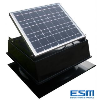 Solar Powered Attic Fan 20W PV 1300CFM Venting Ability