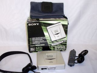Sony MZ E33 MD Walkman Portable MiniDisc Player RM MZ3R Remote MDR 