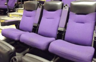 Lot of 500 Theater Seating Auditorium Seats Movie Chairs Purple Made 