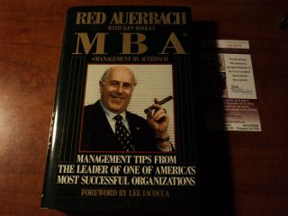 Red Auerbach Boston Celtics Signed Inscribed MBA Book JSA COA H33676 