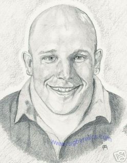 James Dalton Springbok Original Art Rugby World Cup