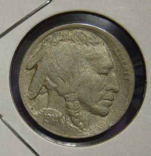 Great Looking 1914 s Buffalo Nickel with A Full Horn