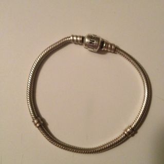 Authentic Pandora Sterling Silver 7 Bracelet