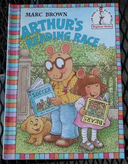Arthurs Reading Race Marc Brown I Can Read It Beginner Book VG 