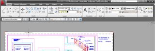 The ribbon interface increases overall drafting productivity by 