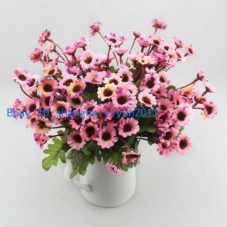 120 Pcs Artificial Daisy Buds Silk Flowers Home Decoration Pink F79 