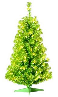 artificial christmas tree is fully illuminated with 20 clear miniature 