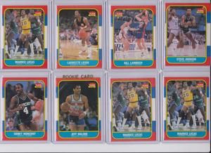 1986 87 Fleer 43 Card Lot Basketball Olajuwon Barkely Dumars Rookies 