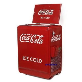 Retro 1930s Style Coca Cola Ice Box Coke Machine New