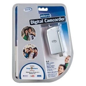 Pocket Video Digital Camera Camcorder PC Camera w 16MB Memory Built in 