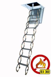 Attic Ladder Metal 710 106 Fire Resistant Attic Stairs Fire Rated 