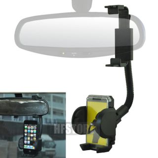 Car Rearview Mirror Mount GPS Holder for Apple iPhone 3G 3GS 4G 4S 5g 