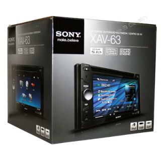 New Sony XAV 63 6 1 Double DIN Car Stereo Front Aux in USB Port DVD 