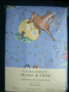 Laura Ashley Hey Diddle Valance Cow Moon Fabric New