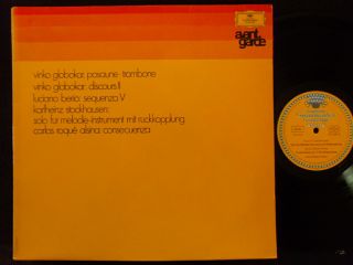 Stockhausen Berio Stockhausen DGG Avant Garde LP