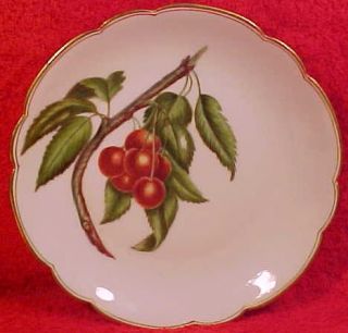 Antique Haviland Limoges Hand Painted Cherries and Leaves Porcelain 