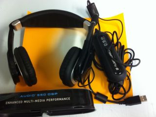   Audio 550 DSP Stereo USB Gaming Headphones w Mic Headset PC Mac