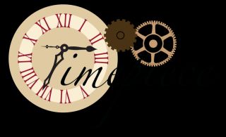 Bo Bunny Timepiece Die Cut Clock Steampunk 1 Paper Card
