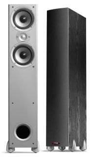 pair monitor 50 black tower speakers polk audio incredible sound 