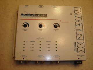 AUDIOCONTROL MATRIX PRE AMP 6 CHANNEL CH LINE DRIVER AUDIO CONTROL 