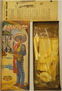 Aurora Mexican Caballero Model Kit No. 421 98 Unbuilt Rare Kit