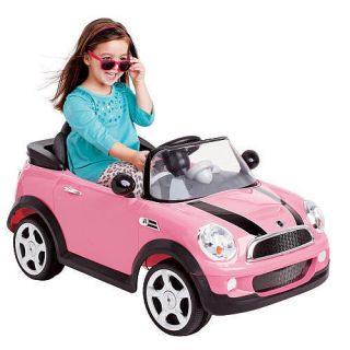 Avigo 6 Volt Mini Cooper Ride on Pink zNI