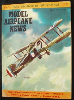 Model Airplane News Magazine October 1960 Detailed Plans
